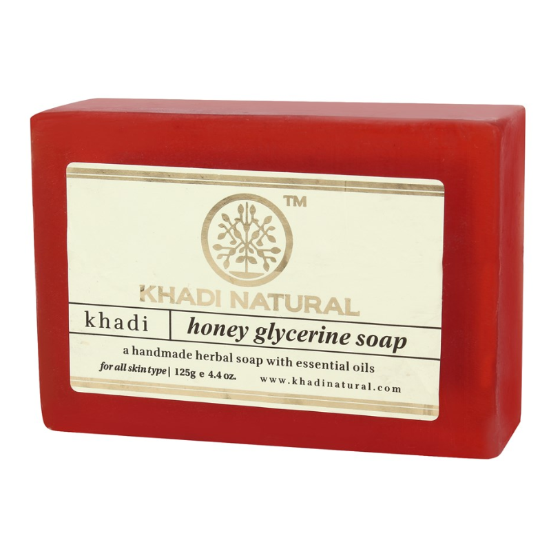 Глицериновое мыло ручной работы с мёдом Khadi Natural, 125 г.