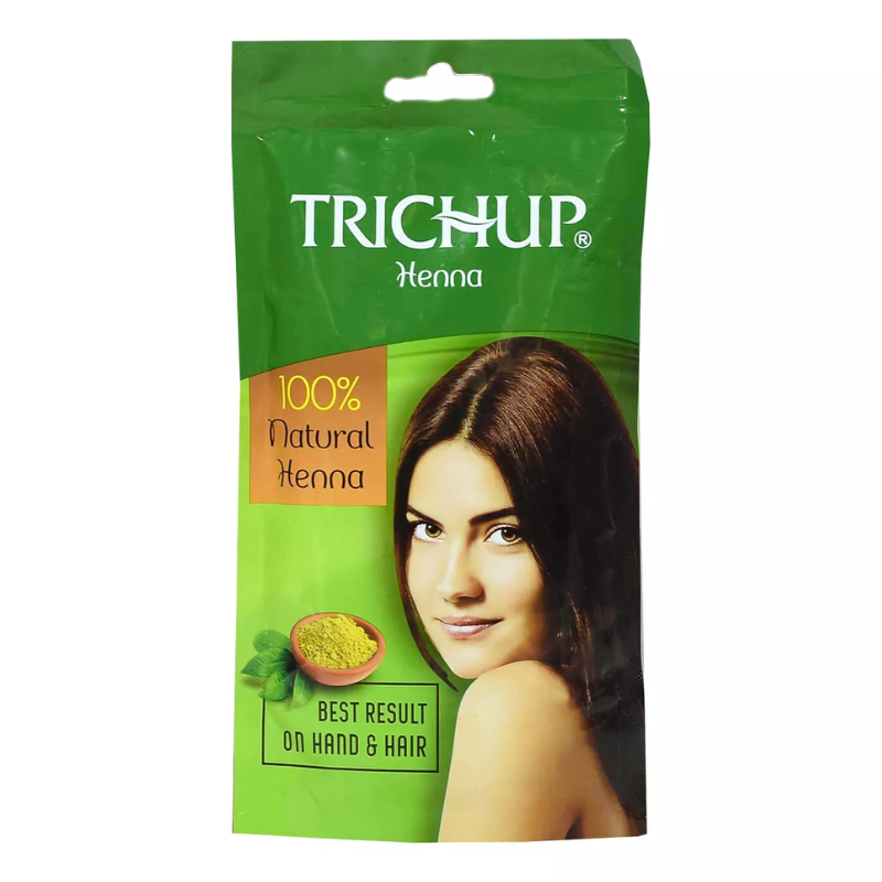 Индийская хна для волос и мехенди Trichup Vasu, 100 г.