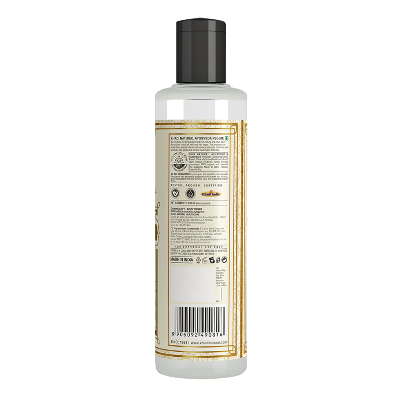 Тоник «Розовая вода» Khadi Natural, 210 мл.