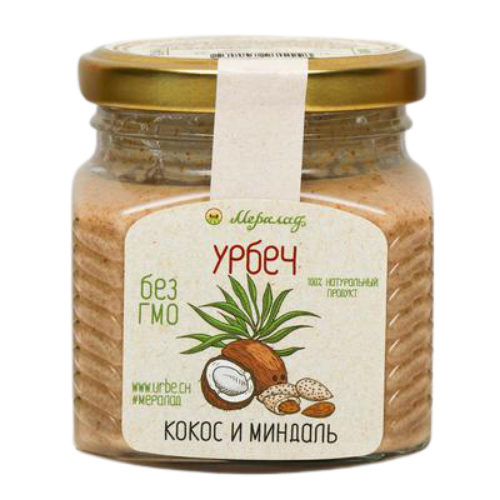 Урбеч кокос и миндаль Мералад, 230 г.