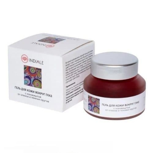 Гель для кожи вокруг глаз с Манжиштой от отеков и темных кругов Indiale, 25 г.
