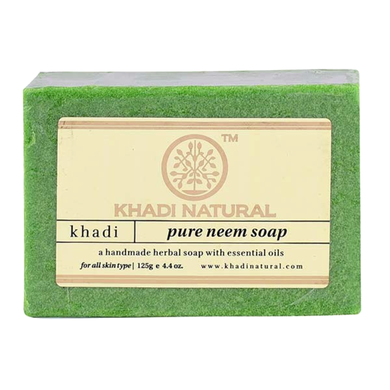 Глицериновое мыло ручной работы с нимом Khadi Natural, 125 г.