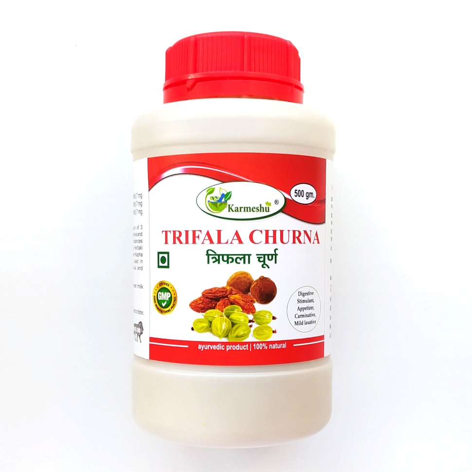 Трифала Чурна, Trifala Churna, 500 г, Karmeshu