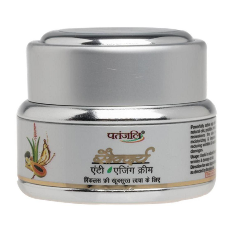Антивозрастной Крем для лица «Саундарья» Patanjali, 15 г.