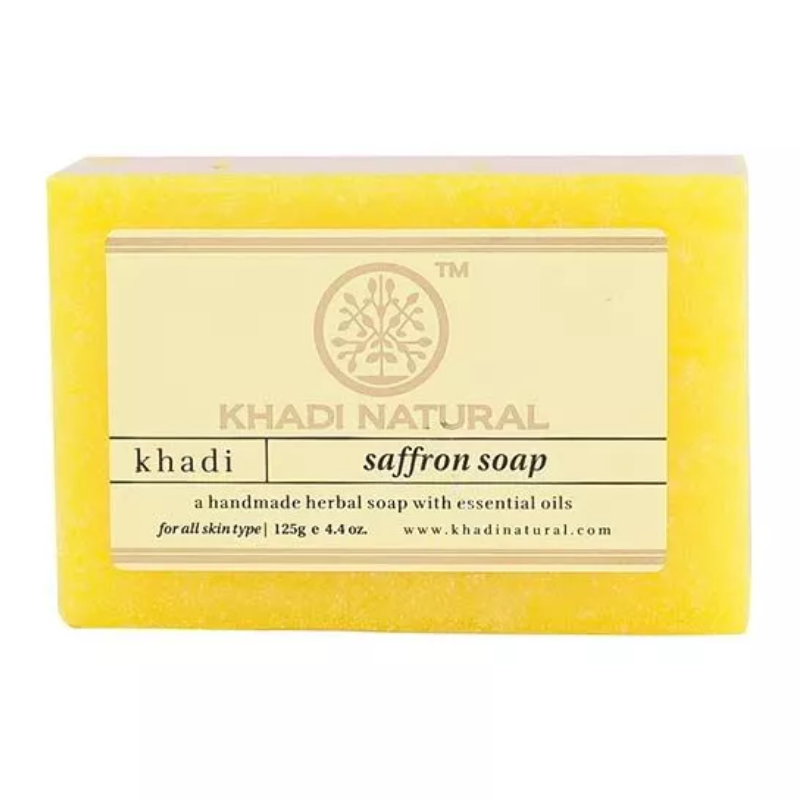 Глицериновое мыло ручной работы с шафраном Khadi Natural, 125 г.