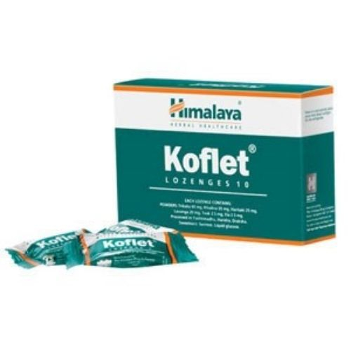 Леденцы от кашля и боли в горле Кофлет Himalaya, 10 шт.
