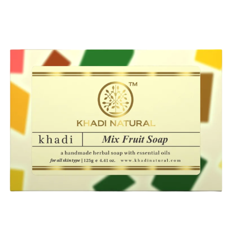 Глицериновое мыло ручной работы фруктовый микс Khadi Natural, 125 г.