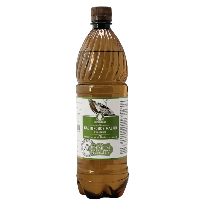 Индийское Касторовое Масло холодного отжима, очищенное Amee Castor, 1000 мл.