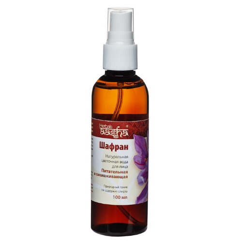 Натуральная цветочная вода Шафран Aasha Herbals, 100 мл.