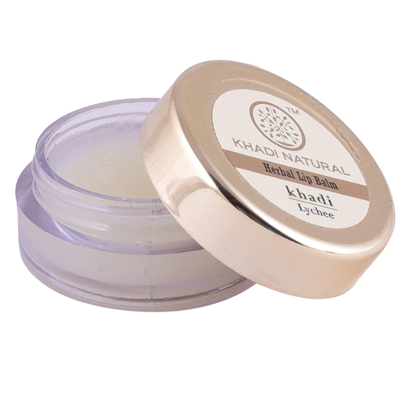 Бальзам для губ «Личи» с пчелиным воском и мёдом Khadi Natural, 5 г.
