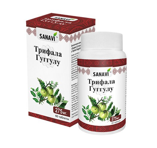 Трифала Гуггулу Sanavi, 60 таб.
