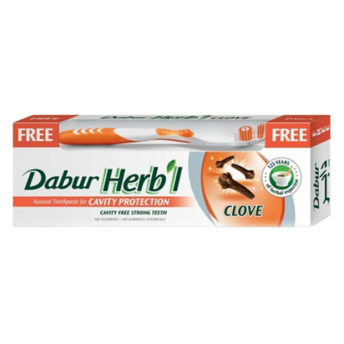 Зубная паста Хербл Гвоздика Dabur, 150 г. + зубная щётка