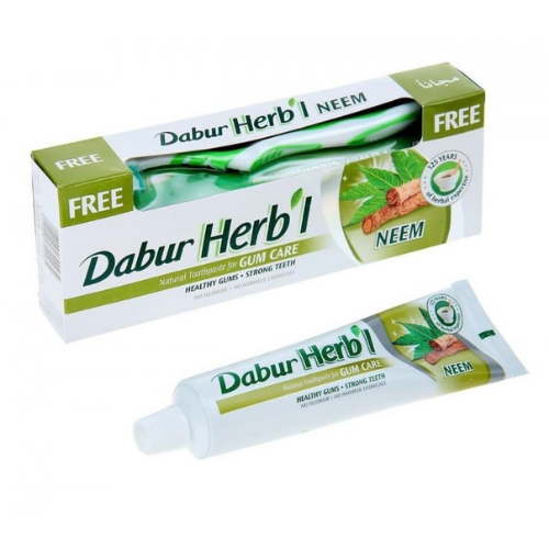 Зубная паста Хербл Ним Dabur, 150 г. + зубная щётка