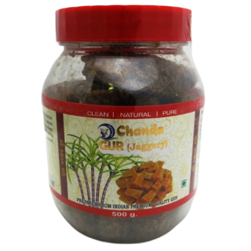 Тростниковый сахар неочищенный кусковой Chanda, 500 г.