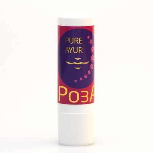 Бальзам для губ с маслом кумкумади и розой Pure Ayur, 5 мл.