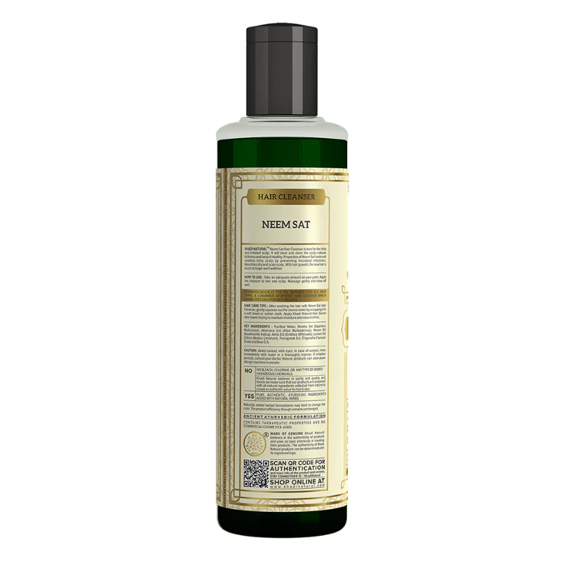 Шампунь «Ним Сат» Khadi Natural, 210 мл.