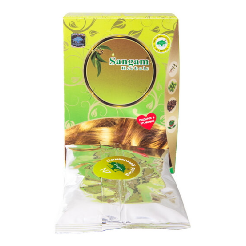 Натуральная краска для волос Оливковый русый, 100 г.