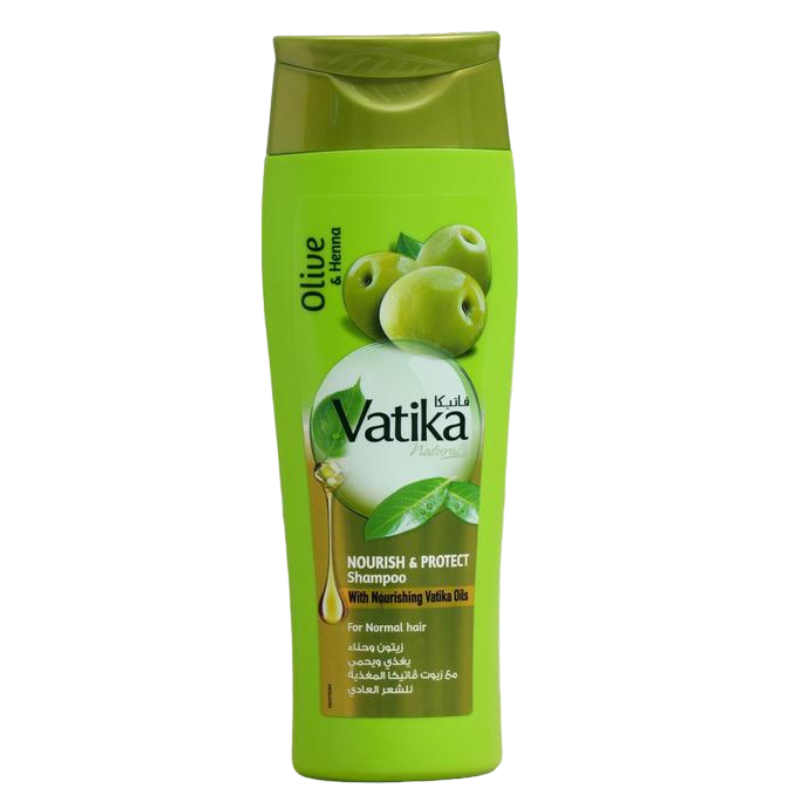 Шампунь «Олива и Хна» для нормальных волос Питание и Защита Dabur Vatika, 200 мл.