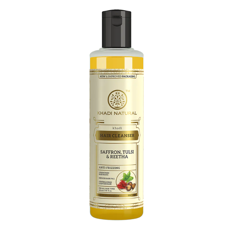 Шампунь «Шафран, Тулси и Ритха» Khadi Natural, 210 мл.