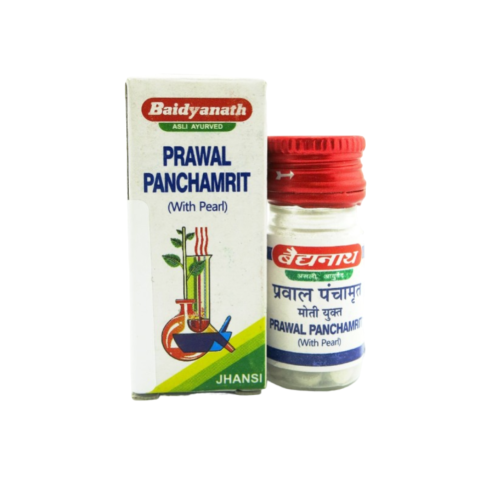 Правал Панчамрит с жемчугом Baidyanath, 25 таб.
