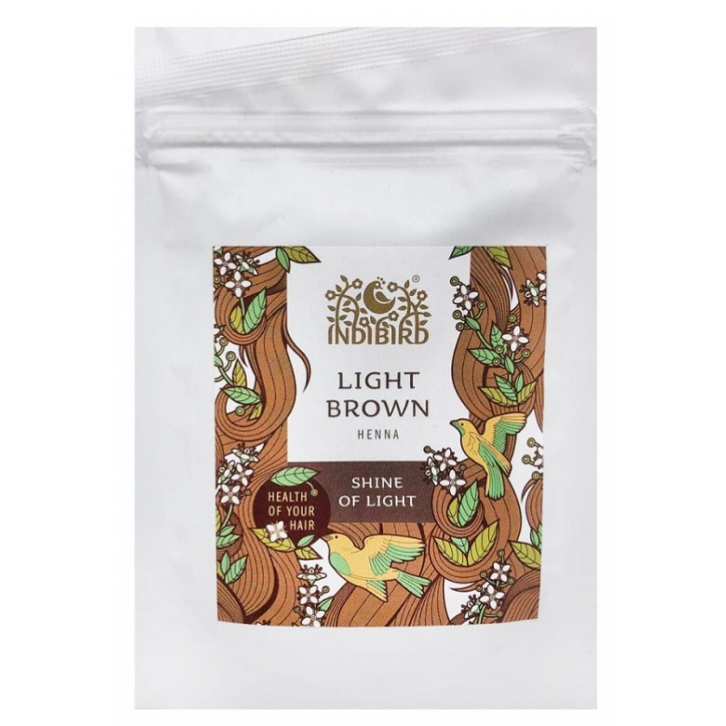 Хна для волос «Светло-Коричневая» Indibird, 50 г.