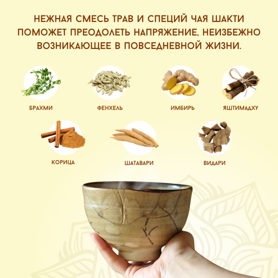 Аюрведический чай для женщин Шакти Agnivesa, 100 г.