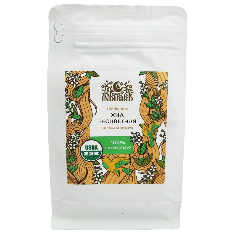 Хна натуральная бесцветная Indibird, 200 г.