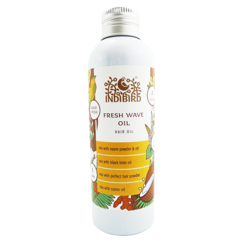 Масло против перхоти Свежая волна Indibird, 150 мл.