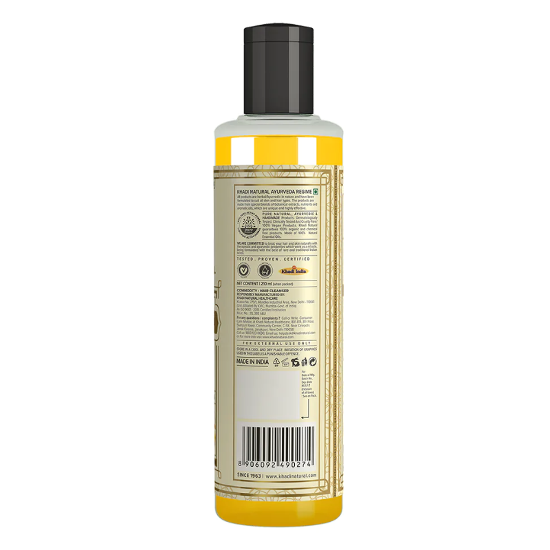 Шампунь Мед и Лимон Khadi Natural, 210 мл.