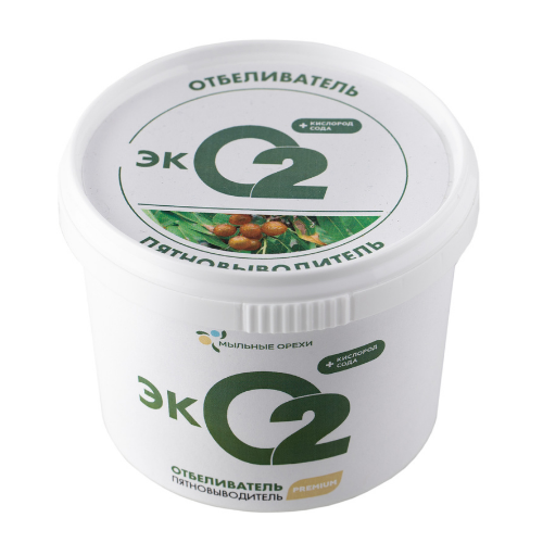 Органический отбеливатель/пятновыводитель ЭКО2 «Мыльные орехи», 500 г.